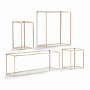 NAPA Home & Garden, DUNCAN MIRRORED WALL SHELVES, SET OF 4