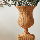 CHESAPEAKE RATTAN FOOTED URN COLLECTION