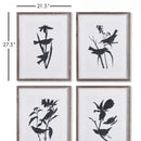 NAPA Home & Garden, BIRD SILHOUETTE PRINTS, SET OF 4,NH412