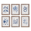 NAPA Home & Garden, BLUE LEAF PETITE PRINTS, SET OF 6