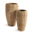 NAPA Home & Garden, SEAGRASS TALL ROUND PLANTERS, SET OF 2