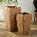 NAPA Home & Garden, SEAGRASS TALL SQUARE PLANTERS, SET OF 2,NSG411