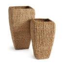 NAPA Home & Garden, SEAGRASS TALL SQUARE PLANTERS, SET OF 2