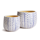 NAPA Home & Garden, RAYNE HAND-PAINTED POTS, SET OF 2
