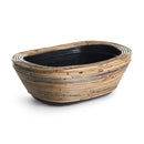 NAPA Home & Garden, WRAPPED DRY BASKET OVAL PLANTER