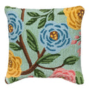 What She Shed Bloom Indoor/Outdoor Hooked Pillow 18"x18"