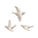 Ceramic Bird Wall Program Set of 3