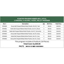 Planter Program Ribbed Bell Style, 2 finishes, 6 colors, 5 sizes, Pallet Program