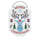 Printed Metal Hanging Nordic Woods Sign, Asst of 4