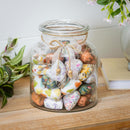 Heart Wood Hanging Decor in Glass Jar, Asst, 2"L