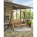 Wooden swing bench