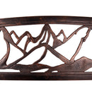 Metal Garden Bench, Mountain View