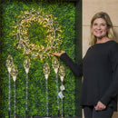 Indoor/Outdoor Electric Lighted Wreath Holiday Decoration