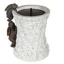 Climbing Rabbit Sand stone Cylinder Solar Fountain