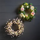 22" Cherry Blossom LED Wreath