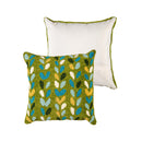 Indoor/Outdoor Hooked Polypropylene Sprouts Throw Pillow 18"x18"