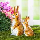 PAIR METAL RABBITS