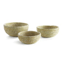 NAPA Home & Garden, RIVERGRASS LOW BASKETS, SET OF 3