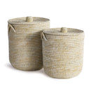 NAPA Home & Garden, RIVERGRASS HAMPER BASKETS WITH LIDS, SET OF 2