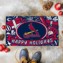 St Louis Cardinals Holiday PVC Mat, 28"x16"