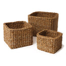 NAPA Home & Garden, SEAGRASS MINI SQUARE BASKETS, SET OF 3