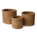 NAPA Home & Garden, SEAGRASS MINI ROUND BASKETS, SET OF 3