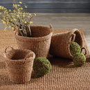 NAPA Home & Garden, SEAGRASS TAPERED BASKETS WITH HANDLES, SET OF 3