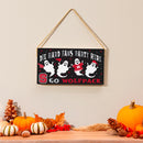 North Carolina State University Halloween Wood Wall Sign, 6x11