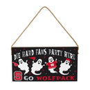 North Carolina State University Halloween Wood Wall Sign