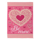 Laced Heart Be Mine Suede House Flag