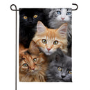 CATS! Suede Garden Flag