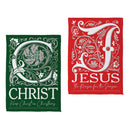 JC For Christmas Front Back Suede Flag Garden