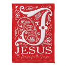 JC For Christmas Front Back Suede Flag Garden
