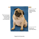 Pet Central Photo Dogs, Pug Suede House Flag