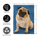 Camera Day Dogs, Pug Suede Garden Flag