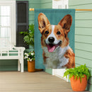 Pet Central Photo Dogs, Corgi Suede House Flag