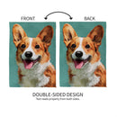 Camera Day Dogs, Corgi Suede GardenFlag