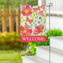 Wildflower Bunch Suede Garden Flag