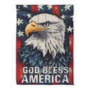 God Bless America Eagle Suede House Flag