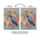 Tropical Heron Suede House Flag