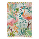 Palm Beach Flamingos Suede Garden Flag