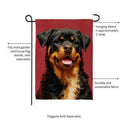Camera Day Dogs, Rottweiler Suede Garden Flag