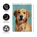 Pet Central Photo Dogs, Golden Retriever Suede House Flag