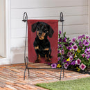 Camera Day Dogs, Dachshund Suede Garden Flag