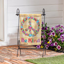 Floral Be Kind Suede Garden Flag