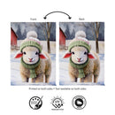 Holly Homestead Winter Lamb Suede Flag House