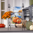 Marina Pumpkins Suede Flag Garden