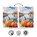 Marina Pumpkins Suede Flag Garden