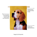 Pet Central Photo Dogs, Beagle Suede House Flag