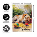Dog Days of Summer Suede House Flag